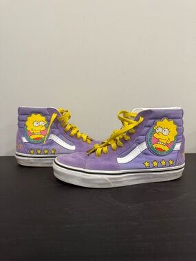 The Simpsons x Vans Sk8 Hi Lisa Simpson For President Sneakers Size 6.5 Women’s